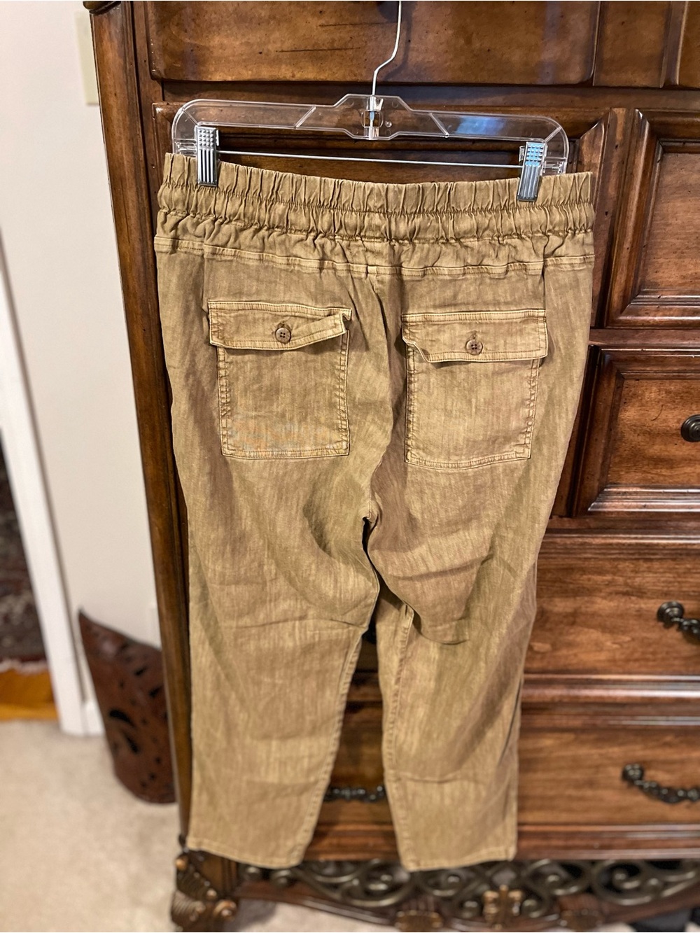 Kut from the Kloth Tan Drawstring Track Pants - Picture 3 of 4